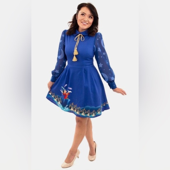 Loungefly Dresses & Skirts - Stitch Shoppe By Loungefly Fantasia Collection Mickey Dress